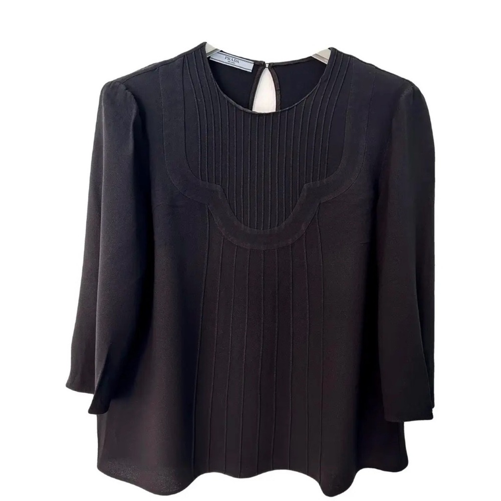 Prada Black Blouse